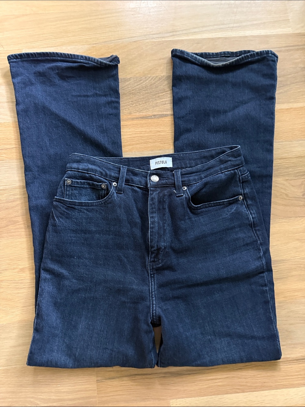 pistola Dark Indigo Wide-Leg Jeans